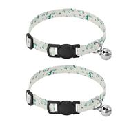 Emerald Playful Pony Small Breed Dog Collar Release Buckle Girl And Boy Dog Collars 2 Pack