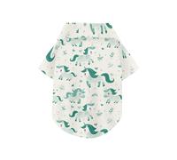 Emerald Playful Pony Summer Dog Shirts Collared Polo T-Shirts Button Up Soft, Lightweight, and Breathable Pet Summer T-Shirts Puppy Clothes Perfect for Everyday Wear, and Photoshoots 3XL