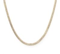 Emerald Tennis Necklace - Yellow Gold Say It With Gold One Size