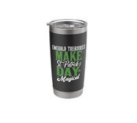 Emerald Treasures Make St Patricks Day Magical Stainless Steel Insulated Tumbler