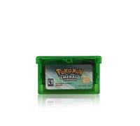 (EMERALD VERSION Green) Pokemon Series Video Game Classic Console Card For Nintendo NDSL GB GBC GBM GBA