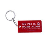 EmergEmergencies Ency Contacts Wallet Card Folded Pet Emergencies Wallet Card Pet is Homes Alones Alerts Keychain Home Alone Keychain