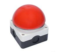 Emergencies Stop Button Switch Mushroom Head Self-Resetting with IP65 Waterproof Red for Industrial Equipment Control(Red)