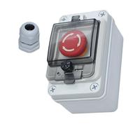 Emergencies Stop Switches Box Erosion Resistant Change for Lathe Motor Control IP67 Protect 660V 10A Motor Crisis Stop