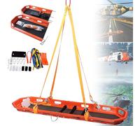 Emergency Air Basket Stretcher, Detachable Hanging Rescue Stretchers with Lifting Rope Safety Belt, Sports Injury Transport Stretcher for Helicopter Rescue