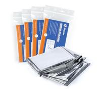 Emergency Blankets 4 Packs, 84" L x 52" W, Reusable Mylar Thermal Blankets for Survival Gear, Ideal for Camping, Hiking & First Aid, Retains 90% Body Heat in Cold, Snow & Winter Emergencies