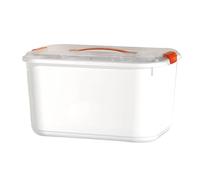 Emergency Box Organizer, Large Capacity Multi Layer Plastic Storage, Red - Sealed Locking Lid, Food Grade Material, Ideal for Home and Travel