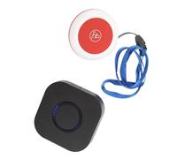 Emergency Call Bell to Adjustable Volume Waterproof Wireless Caregiver Pager for The Elderly Seniors