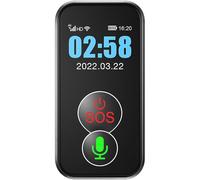 Emergency Call Necklace, Waterproof Smart Voice Calls, GPS Positioning, Abnormal Fall Detection for Elderly and Patients with Dementia and Alzheimer's