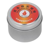 Emergency Candle, Survival Candles Unscented Candles 24 Hours Long Burning Camping Candle Windproof Bright Outdoor Candle for Survival, Camping, Blackout (Silver)