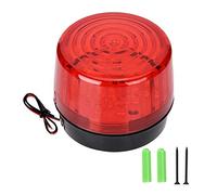 Emergency Caution Warning Light LED Strobe Beacon Light Hazard Warning Light for Roadblock Warnings Burglar Alarms ABS Plastic Red 12/24V DC