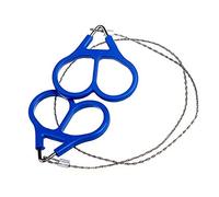 Emergency Chainsaw Survival Kit Premium Quality Stainless Steel Hand Pocket Chain Wire Saws Portable Survival Camping Handsaws (1 Pcs,Blue)
