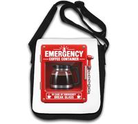 Emergency Coffee Container for Urgent Needs Shoulder Bag White