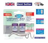 Emergency Dental Repair Kit: Temparin Max Twin Pack for Loose Crowns & Fillings