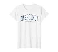 Emergency Department Emergency Nurse Emergency Room Nurse Value Graphic T-Shirt, Women, White, XS