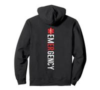 Emergency Department Emergency Room Nurse ER Nurse Back Of Pullover Hoodie