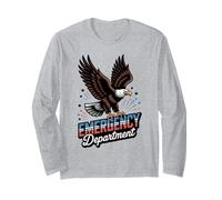 Emergency Department ER Patriotic USA Eagle Nurse Doctor Long Sleeve T-Shirt