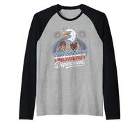 Emergency Department ER Patriotic USA Eagle Nurse Doctor Raglan Baseball Tee