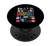 Emergency Department Funny Medical Saying Nurse PopSockets Adhesive PopGrip
