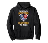 Emergency Dispatcher Protecting The Three - 911 Operator Pullover Hoodie