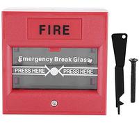 Emergency Door Release Glass Break Alarm Button Fire Alarm with 1 Emergency，Button Emergency exit door lock release for access control (red)