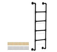 Emergency Escape Ladder for Windows and Beds, Wall-Mounted Steel Design for Indoor and Outdoor Safety Use