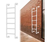 Emergency Escape Ladder Heavy Duty Metal Mounted for Window Loft Bunk Bed Indoor Outdoor Climbing Basement Entrance