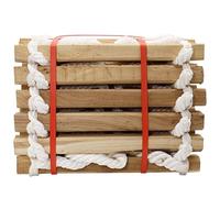 Emergency Escape Ladder With Nylon Braided Rope, Square Wooden Rope Ladder For Home, Fire Rescue, Easy To Store(5M/16.4FT)