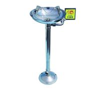 Emergency Eye Wash Shower Station,304 Stainless Steel Eye Washer, Integrated Emergency Cleaning Safe Eyewash & Shower(Color 1,Basic model)