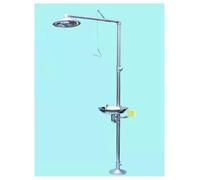 Emergency Eye Wash Shower Station,304 Stainless Steel Eye Washer, Integrated Emergency Cleaning Safe Eyewash & Shower(Color 3,Basic model)