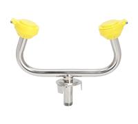 Emergency Eye Wash Station Faucet Mounted, Wall Mounted First Aid Eyewash Unit, Portable Eye Wash Station with Aerated Spray for Laboratory Factory Industry Site, Made of 304