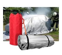Emergency Fire Blanket for Car, Large Fiberglass Fire Suppression Blanket, Special Flame Retardant Cloth for Firefighting, for Electric/Fuel Vehicle Accidents(8x10m/26.3x32.9ft)