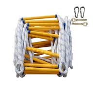 Emergency Fire Escape Ladder 2 Story Flame Resistant Evacuation Ladder Fast Deploy Sturdy Portable Reusable