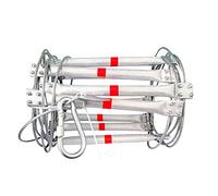 Emergency Fire Escape Ladder 25m/82.02ft Aluminum Rope Ladder High Altitude Rescue & Evacuation Equipment Durable Fire Safety Gear for Home & Office Use
