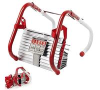 Emergency Fire Escape Ladder, 4 Story Portable Safety Reusable Ladder for Adults with Anti-Slip Rungs and Wide Steps for Windows and Balcony
