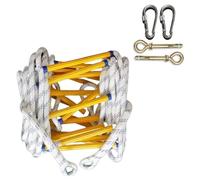 Emergency Fire Escape Ladder - Fire Escape Ladder - Escape Rope Ladder With Carabiners, Ideal For Home Climbing, Escape From Windows And Balconies!,20m/65.6ft