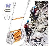 Emergency Fire Escape Ladder, Flame Resistant Safety Rope Soft Ladder for Kids and Adults, Home Portable Fire Evacuation Ladder/16Ft/5M