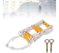 Emergency Fire Escape Ladder for Windows and Balconies, Compact Reusable Nylon Safety Ladder for Quick Use in Fires