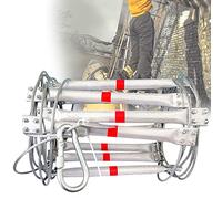 Emergency Fire Escape Ladder, Portable Multifunctional Aluminum Safety Ladder for Rescue, Work at Height, Fire Control, Easy to Store and Use