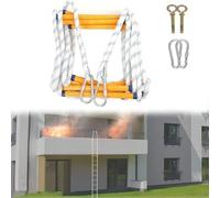 Emergency Fire Escape Ladder, Reusable Rope Ladder for Safety Response with High Weight Capacity