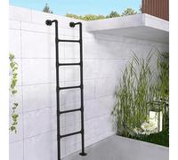 Emergency Fire Escape Ladder, Wall Mounted Attic and Basement Safety Ladder for Climbing Windows and Balconies, Heavy Duty Egress Solution