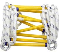 Emergency Fire Escape Rope Ladder | 25m/82ft Flame Resistant Extension Ladder | Compact, Lightweight & Easy to Use | Quick Deployment with Carabiners for Safety