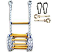 Emergency Fire Escape Rope Ladder - 82ft Heavy-Duty Fireproof Safety Ladder for Quick Evacuation, Ideal for Home, Office, Emergency Preparedness, and Survival Situations