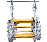 Emergency Fire Escape Rope Ladder - Soft Nylon Design for Household Climbing, Compact & Reusable, Perfect for Balconies and Quick Escape Situations
