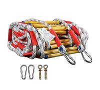Emergency Fire Ladder Flame Resistant Safety Rope Escape Ladder for Fast to Deploy in Fire, Kids Climbing Obstacle Ladder Weight Capacity up to 900 Pounds/32Ft/10M