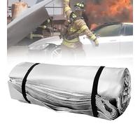 Emergency Fire Suppression Blanket, Double-Sided Silicone for Vehicle Accidents and Fire Safety