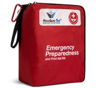 Emergency First Aid Kit: Add to Camping Gear, Home, Dorm, Survival Gear and Equipment, Hunting, Camping Accessories, Car Survival Kit, Travel Accessories, Tactical Gear. - 180 Pieces | by ResQue1st
