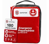 Emergency First Aid Kit: Add to Camping Gear, Home, Dorm, Survival Gear and Equipment, Hunting, Camping Accessories, Car Survival Kit, Travel Accessories, Tactical Gear. - 180 Pieces | by ResQue1st