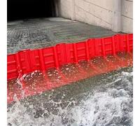 Emergency Flood Barrier, ABS Plastic L-Shaped Water Block for River Diversion and Flood Protection