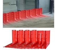 Emergency Flood Barriers - Waterproof Plastic L-Shaped Design for Flood Prevention, Removable Wall Combination, ABS Material